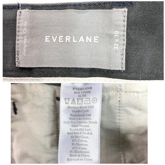 EVERLANE Slim Fit Chino Pants in Gray - Picture 6 of 8